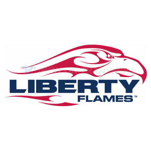 Liberty Flames Logo T-shirts Iron On Transfers N4786 - Click Image to Close